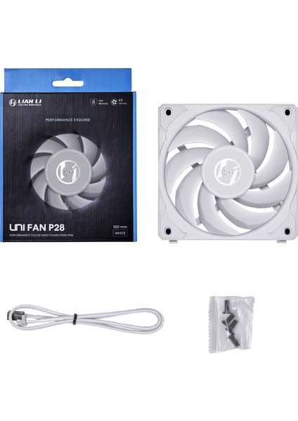 Lian Li Unı Fan P28 1X120MM Beyaz Kasa Fanı (G99.12P281W.00)