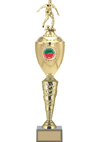 Kişiye Özel Futbol Figürlü Kupa-Okul Kupası-Ödül Kupası-Turnuva Kupası 57 cm