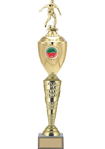 Kişiye Özel Futbol Figürlü Kupa-Okul Kupası-Ödül Kupası-Turnuva Kupası 59 cm