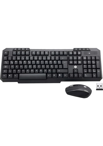 KM-317 Slim Serisi Kablosuz Klavye Mouse Seti