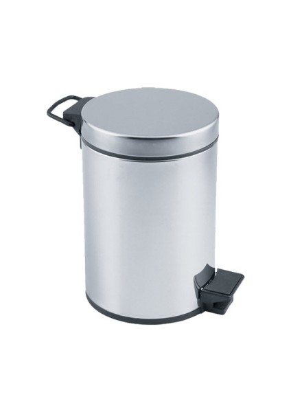 Pedallı 3lt Krom Metal Çöp Kovası (4825)