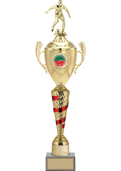 Kişiye Özel Futbol Figürlü Kupa-Okul Kupası-Ödül Kupası-Turnuva Kupası 61 cm