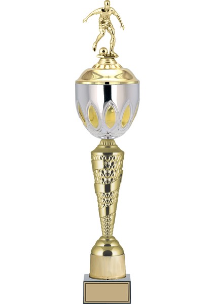 Kişiye Özel Futbol Figürlü Kupa-Okul Kupası-Ödül Kupası-Turnuva Kupası 63 cm