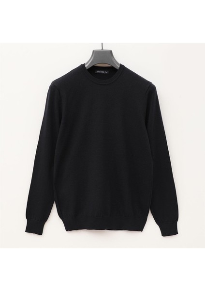 Erkek Uzun Kol Ince Sweatshirt - 180803 - Lacivert