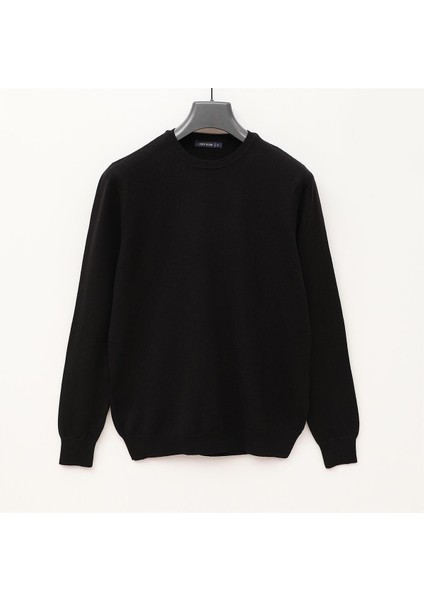 Erkek Uzun Kol Ince Sweatshirt - 180803 - Siyah