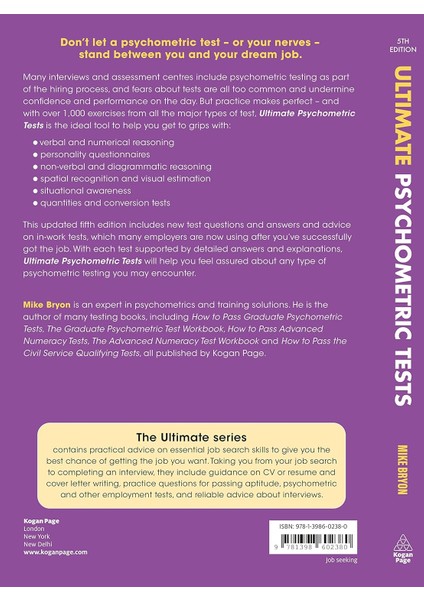 Ultimate Psychometric Tests: 1000 Questions And Answers For Verbal, Numerical, And Personality Tests