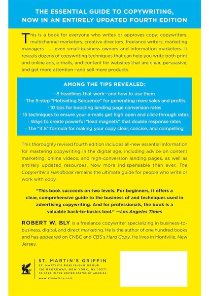 Copywriter's Handbook, The (4th Edition): A Step-By-Step Guide To Writing Copy That Sells (Kapak Res