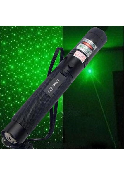 Şarjlı Yeşil Lazer Yakıcı Pointer 15 Km Lazer 1000 Mv (4825)