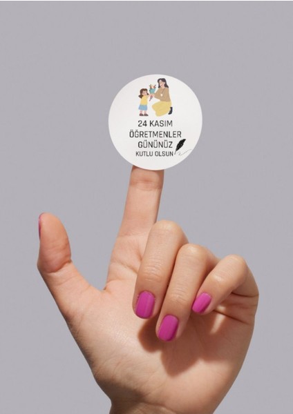 Öğretmenler Günü Etiketi Sticker 4 cm 48 Adet - 02 - fiyatları