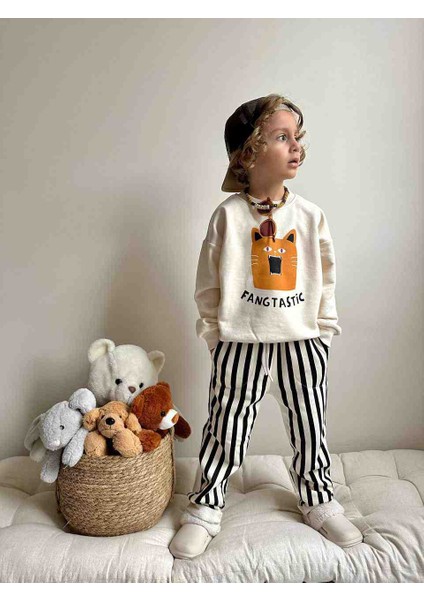 Unisex Baskılı Casual Çocuk Takım