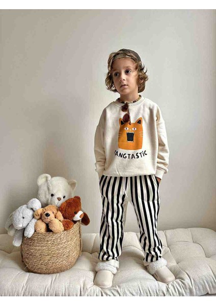 Unisex Baskılı Casual Çocuk Takım