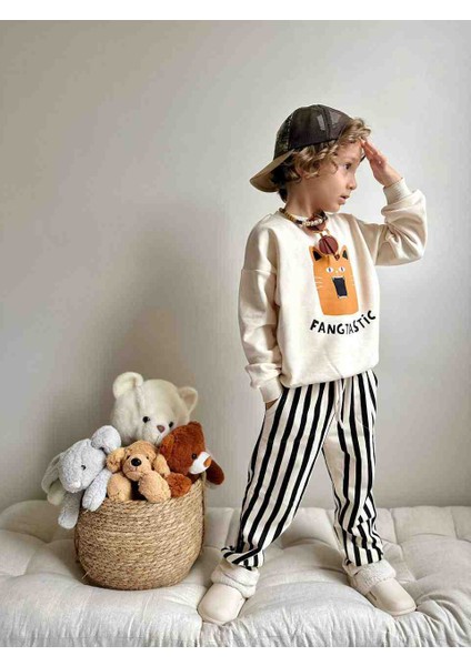 Unisex Baskılı Casual Çocuk Takım