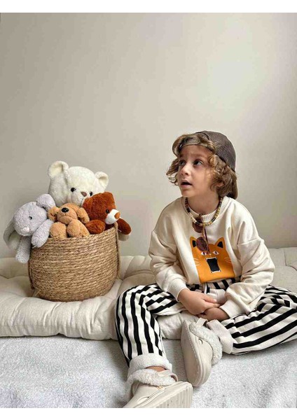 Unisex Baskılı Casual Çocuk Takım