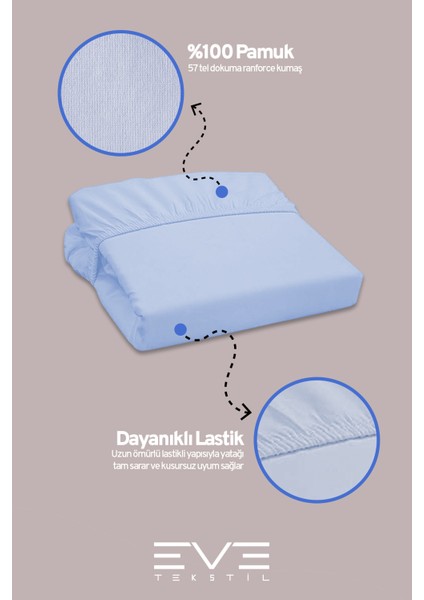 Doğal Pamuk Tek Kişilik Rainforce Kumaş Lastikli Çarşaf ve Yastık Kılıf Set fiyatları