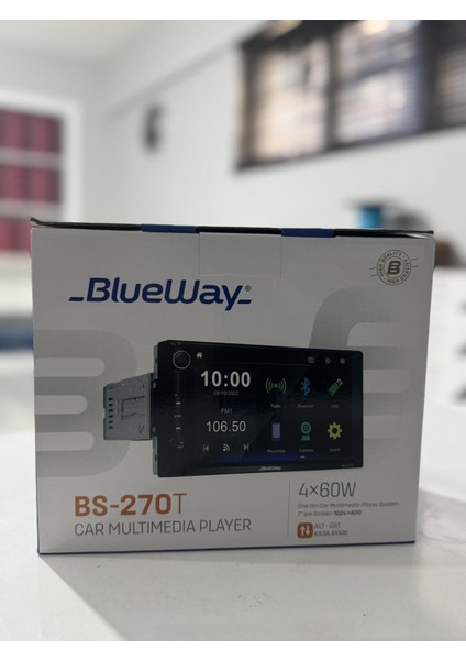 BS-270T Ayarlanabilir Kasa Double Carplay Android Auto