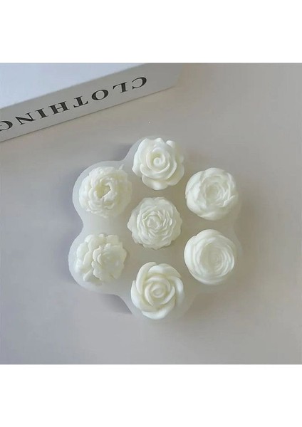 Şakayık Gül Mum Silikon Kalıbı , Çoklu Şakayık Mum Silikon Kalıbı Mini Boy fiyatları