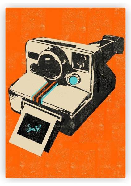 Instamatic Camera Instamatik Kamera Ahşap Poster 20X29 cm