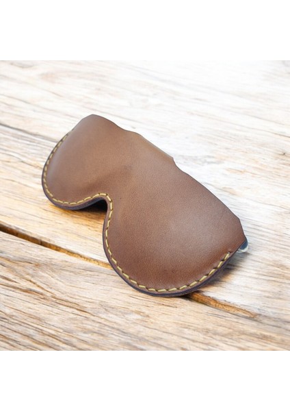 Cy Leather Solare El Yapımı Koyu Camel Hakiki Deri Gözlük Kabı indirimleri