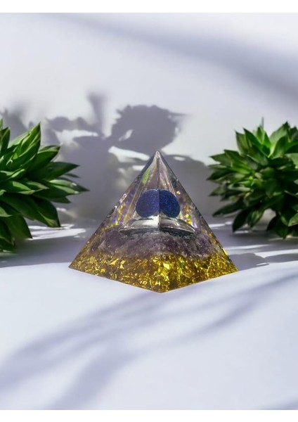 Orgon Piramidi Doğal Taş Lapis Lazuli Meditasyon