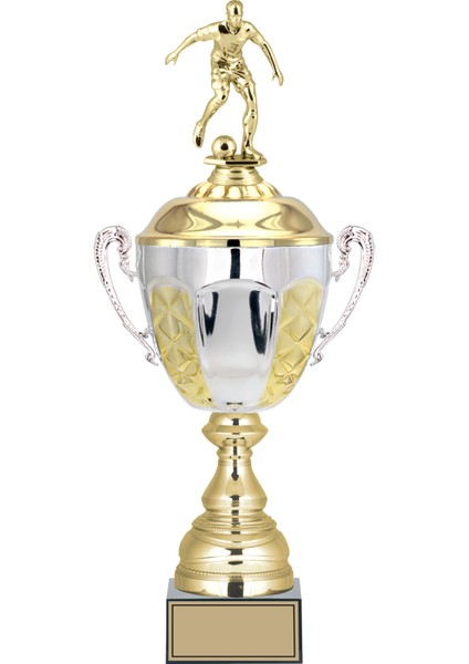 Kişiye Özel Futbol Figürlü Kupa-Okul Kupası-Ödül Kupası-Turnuva Kupası 47 cm