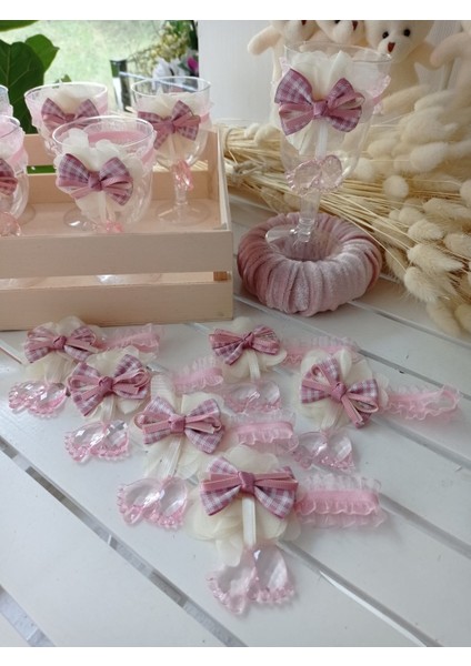 Lohusa Şerbet Kadehi Bardağı Dekoru Süsü, 6 Adet