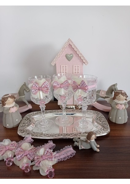 Lohusa Şerbet Kadehi Bardağı Dekoru Süsü, 6 Adet