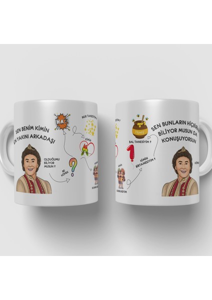 Prens Karakter Temalı Beyaz Kupa Bardak