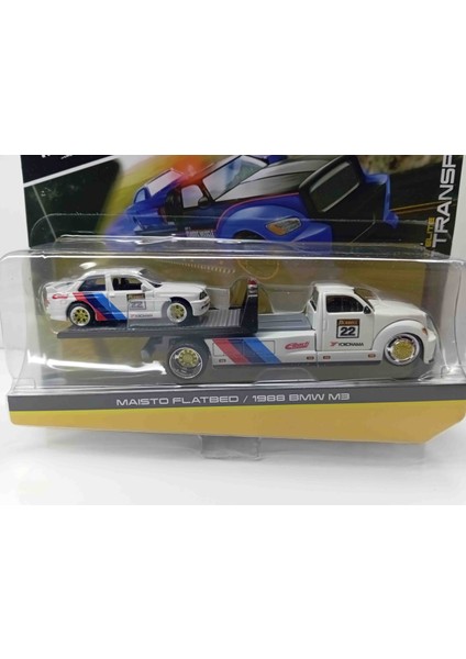 Dianomi Maisto 1:64 Ölçek Maisto Truck/ 1988 Bmw M3 Yasıyıcı Yokahama