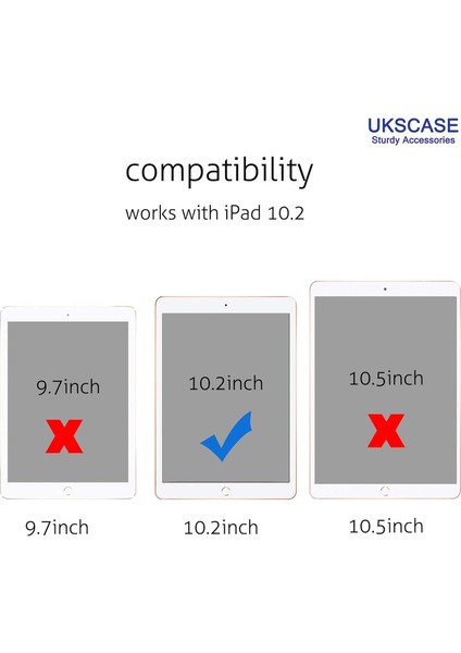 iPad 9. 8. 7. Nesil (10.2'' iPad 9/8/7, 2021&2020&2019) Tempered Cam Ekran Koruyucu 2 Adet