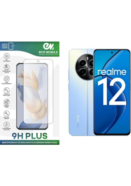 Realme 12 4g Ekran Koruyucu Mat Parmak Izi Bırakmayan Uyumlu Esnek Nano Kırılmayan 5g Modeline Uymaz