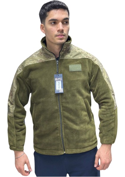 Bikatex Taktik Dik Yaka Erkek Polar Mont Softshell Polar