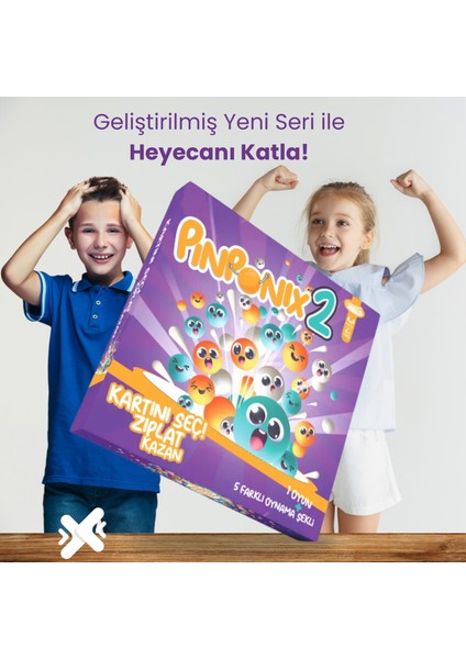 Pinponix 2 Eğlenceli Aile Çocuk Kutu Oyunu Göz Koordinasyon Gelişimi