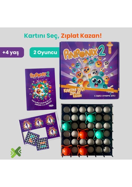 Pinponix 2 Eğlenceli Aile Çocuk Kutu Oyunu Göz Koordinasyon Gelişimi