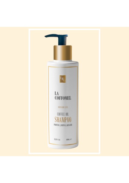 Coffee Oıl Shampoo Kahve Yağlı Tuzsuz Biotin Keratin Protein Içerikli Premium Şampuan (Sles Içermez)