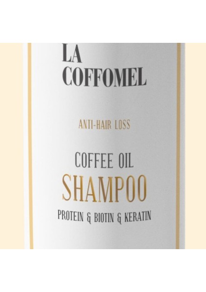 Coffee Oıl Shampoo Kahve Yağlı Tuzsuz Biotin Keratin Protein Içerikli Premium Şampuan (Sles Içermez)