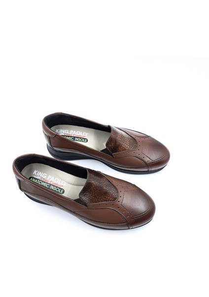 K5154 Bağcıksız Günlük Anatomik Taba Kadın Ayakkabı modelleri