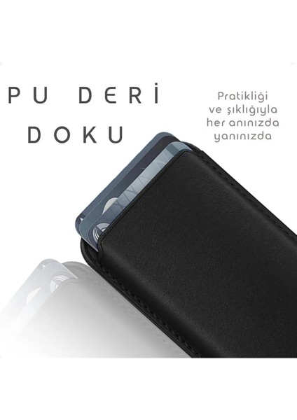 Magsafe Deri Cüzdan iPhone 11/12/13/14/15/16 Serisi Ile Uyumlu Manyetik Kartlık