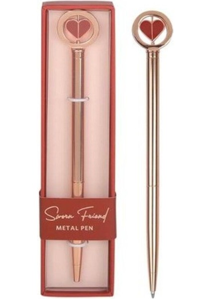 Metal Rosegold Kalpli 1.0 Tükenmez Kalem