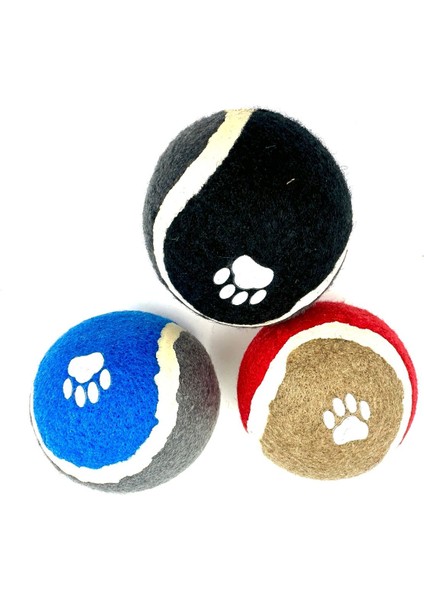 Tenis Köpek Oyun Topu 3'lü