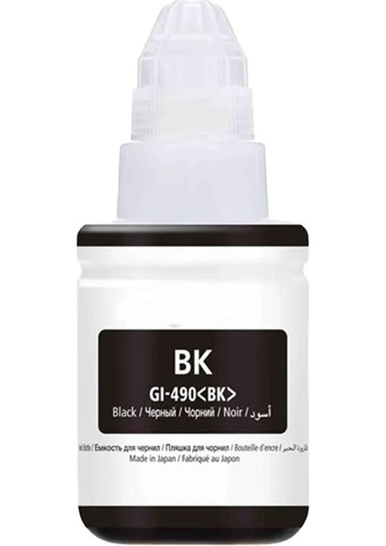 Canon Pixma G1400 GI-490BK Siyah Ithal Muadil Mürekkep - 135 ml