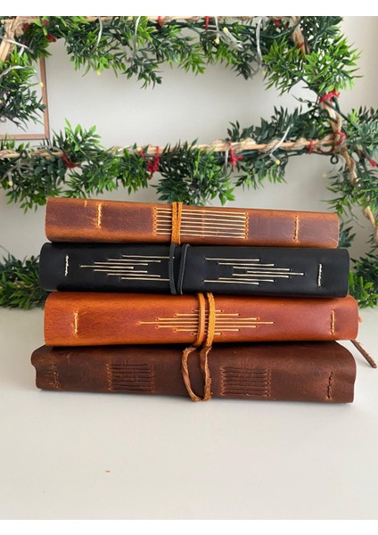 (isim yazıyoruz) Alesta Leather El Yapımı Hakiki Deri El Dikişi Defter fiyatları