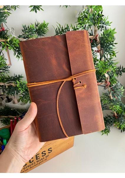 Alesta Leather (isim yazıyoruz) Alesta Leather El Yapımı Hakiki Deri El Dikişi Defter