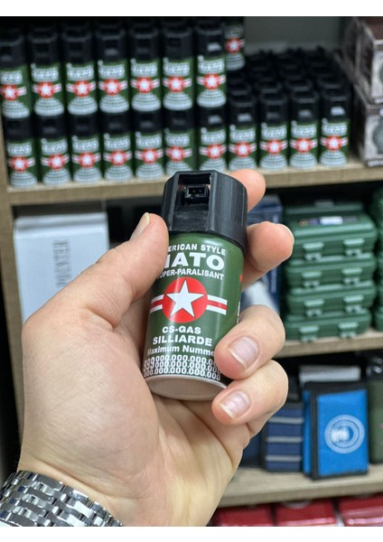 Nato tekli Biber gazı Sprey 40ML( Koruyucu Sprey)