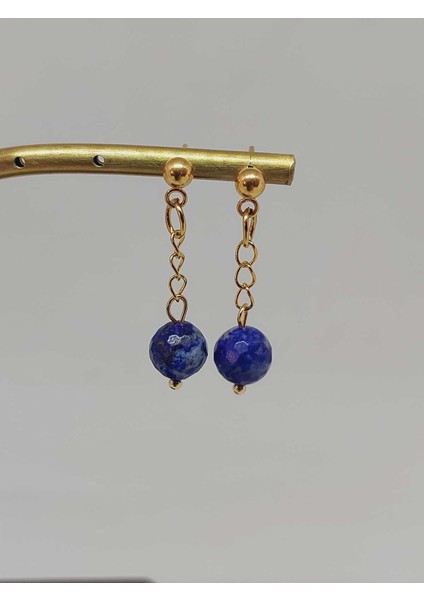Doğaltaş Gold Çelik Küpe - Lapis Taşı Capella Serisi (55652) fiyatları