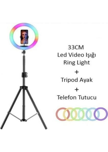 MJ33 Rgb Ring Light 33 cm LED Video Işığı