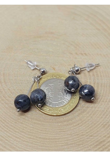 Doğaltaş Silver Çelik Küpe - Spektrolit Taşı Kiraz Serisi (55680) modelleri