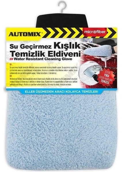 Kar Buz Temizleme Eldiveni Su Geçirmez