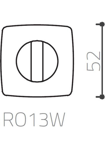 RO13 Kapı Kolu Rozeti Saten Renk Oda