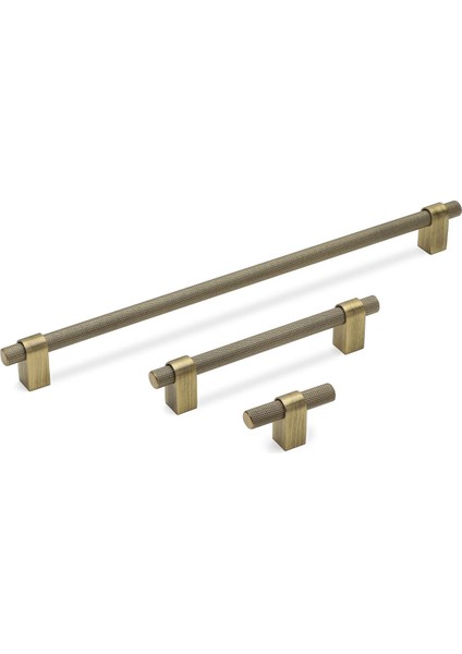 8942 Modern Kulp Antik Renk 08 mm Tek Delikli T Kulp
