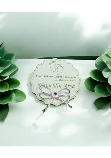 25 Adet Ahşap Magnet Oval Söz, Nişan, Kına, Nikah, Bebek Doğum Mevlüt Evlat Kokusu Hadis Detaylı